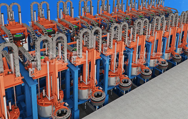 輪胎定型硫化設(shè)備三維演示動(dòng)畫(huà)制作