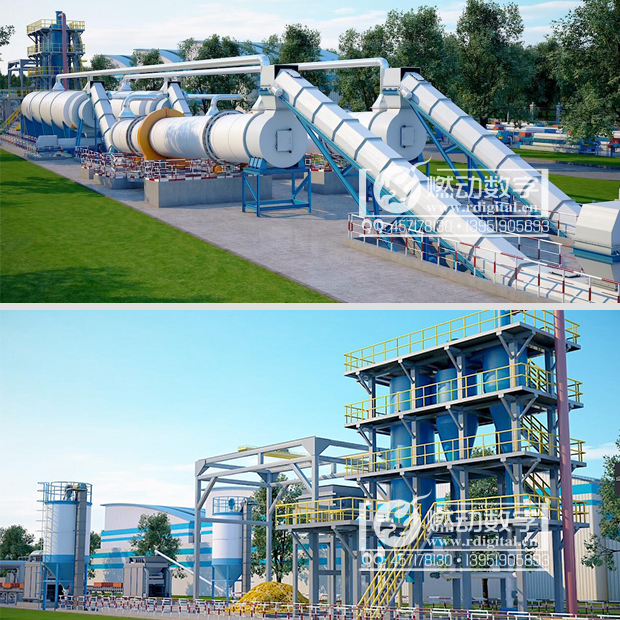 污泥資源化利用處置中心三維演示動(dòng)畫(huà)