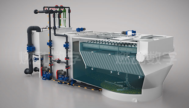 一體化多效澄清系統(tǒng)三維動(dòng)畫 一體化多效澄清系統(tǒng)三維動(dòng)畫